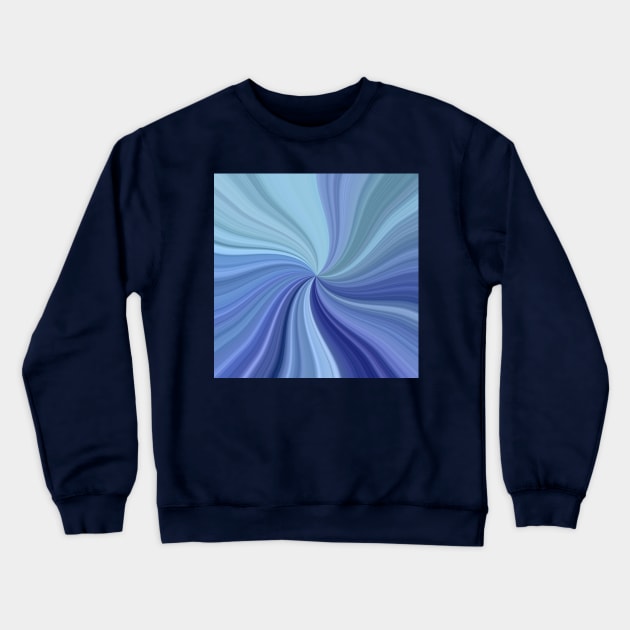 Blue Swirl Crewneck Sweatshirt by Klssaginaw